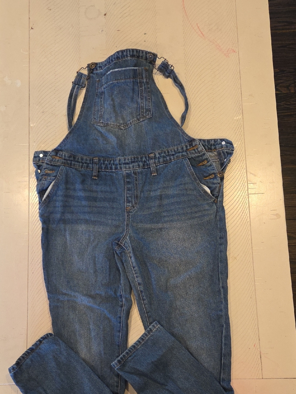 JustFab Blue Denim Women's Overalls - Classic Bib Style